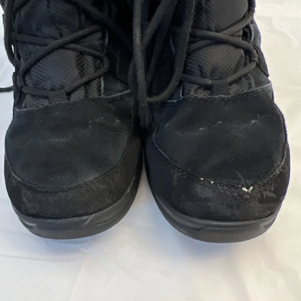 Kamik Icelyns Snow‎ Winter Boots Womens Sz 6 Black Waterproof -22 Rating Lace Up